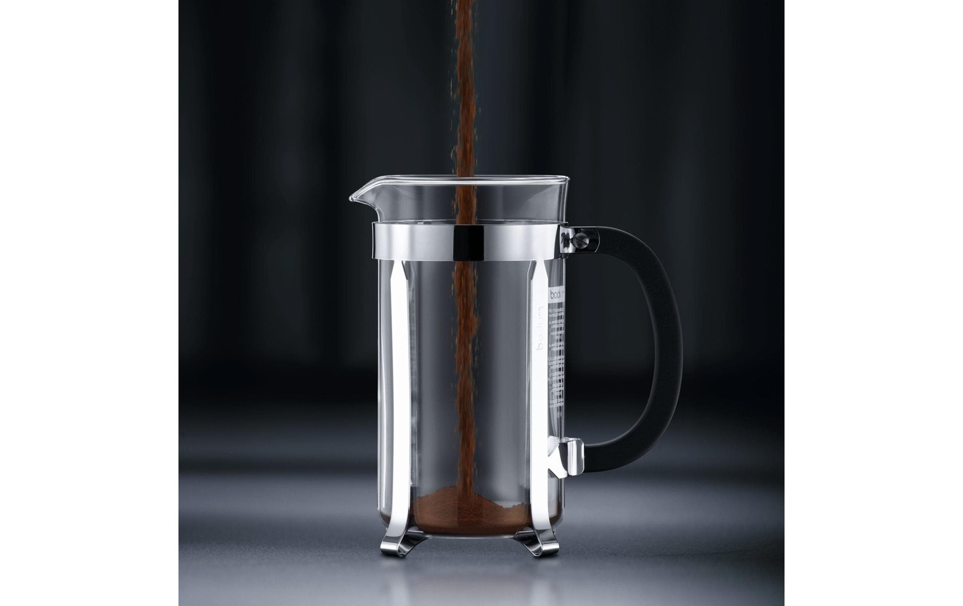 Bodum Chambord French Press / Kaffeebereiter – 0,35 l, 3 Tassen, Glas/Edelstahl