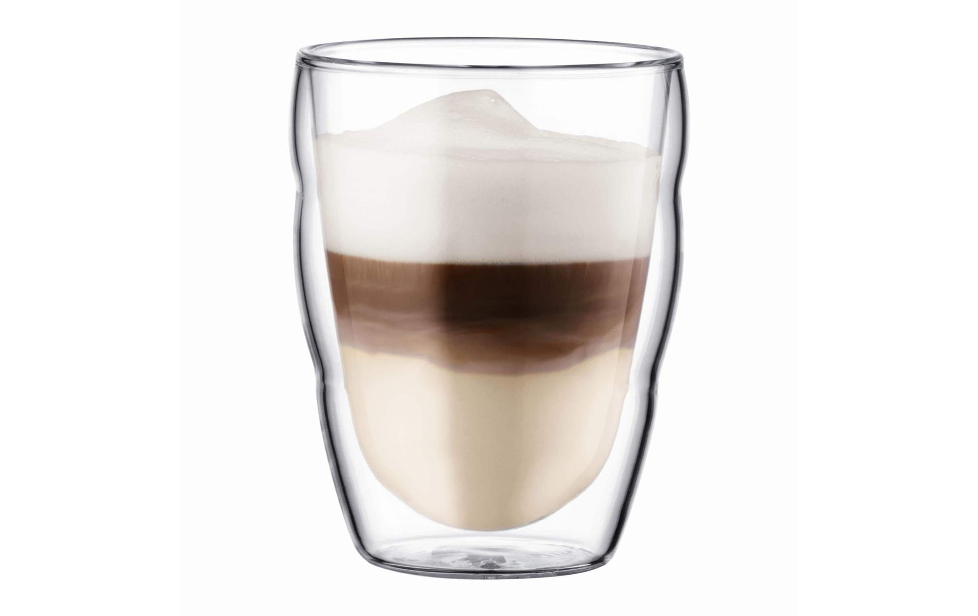 Bodum Thermobecher PILATUS – 2er Set, 250 ml, Borosilikatglas, doppelwandig