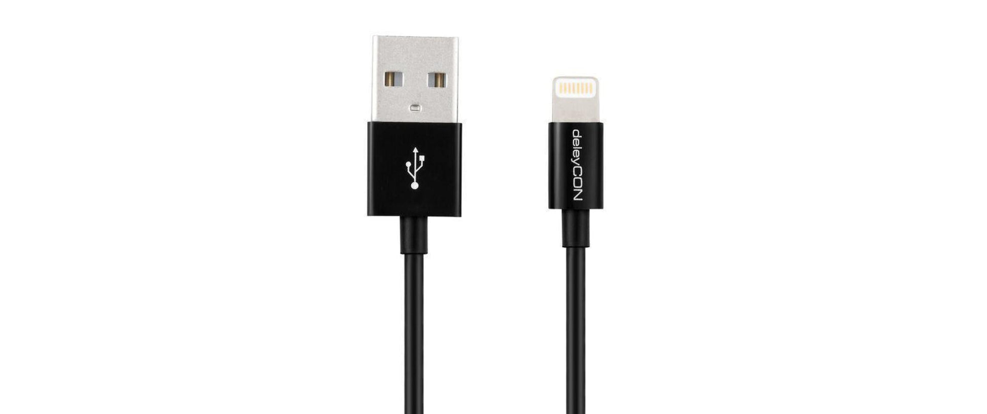 DeleyCON Daten- & Ladekabel – USB-A auf Lightning 0,5 m, MFi zertifiziert – für iPhone/iPad