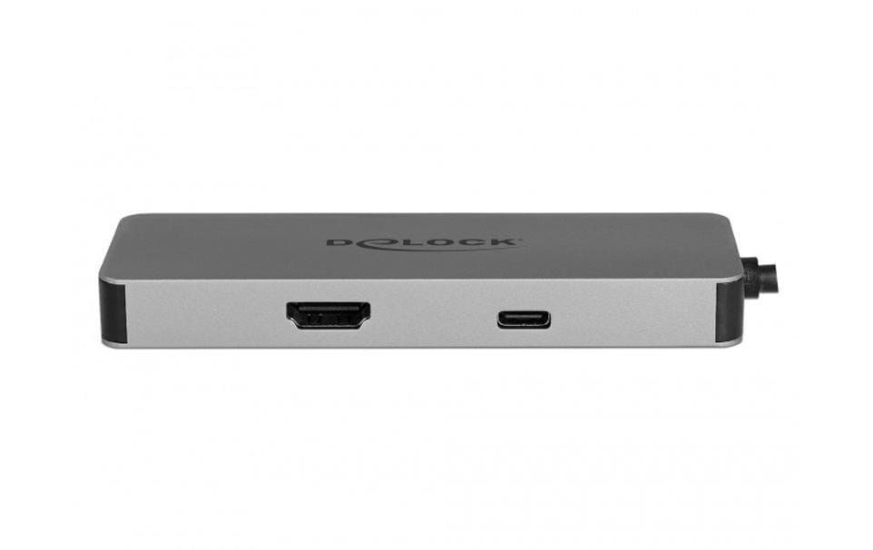 DeLOCK 87743 Dockingstation – USB-C, 1× HDMI, 3× USB-A, 87 W PD, SD/microSD, für Windows/Mac/Linux