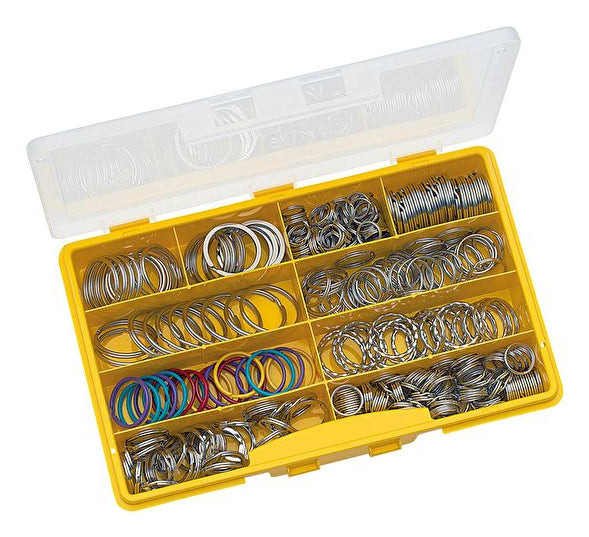 Wedo Schlüsselring – Stahl, Sortiert, 300er-Pack