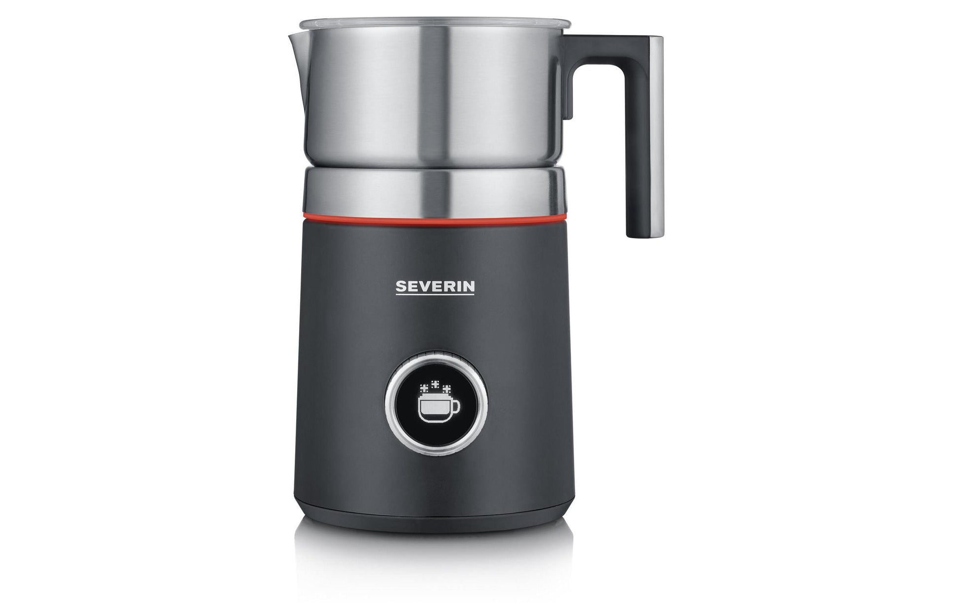 Severin Milchaufschäumer Spuma 700 Plus – 700 ml, 500 W, spülmaschinenfest – schwarz/edelstahl