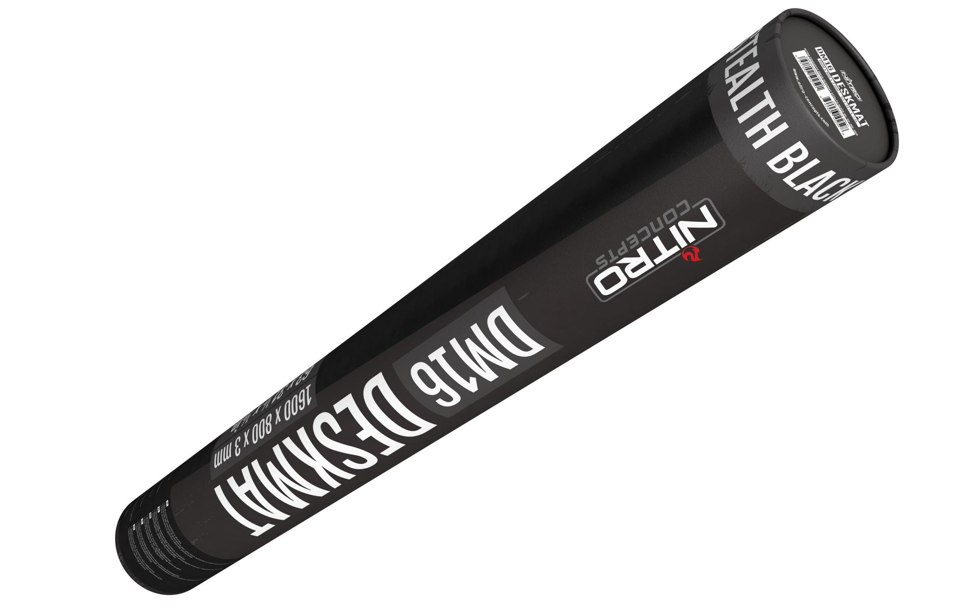 Nitro Concepts Gaming-Mauspad DM16 – 1'600 × 800 mm, Stoff, Gummi, gestickte Kanten, Schwarz
