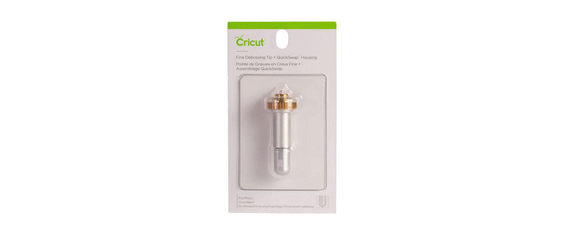 Cricut Prägestift Fine Debossing – Spitze 2,5 mm, für Maker 3, 1 Stück, inkl. Gehäuse