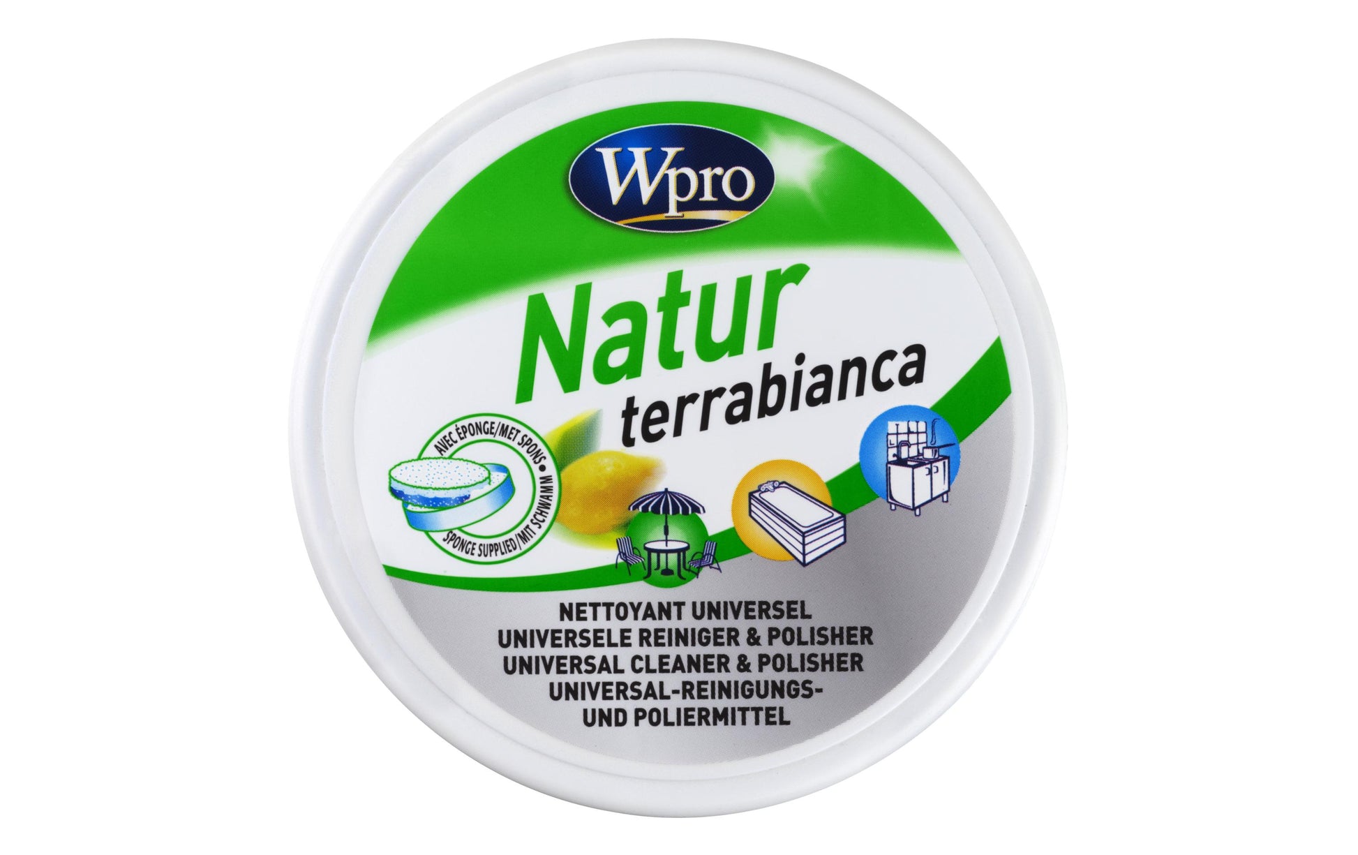 Whirlpool WPro – Badreiniger Putzstein Zitrone für Bad – 250 g