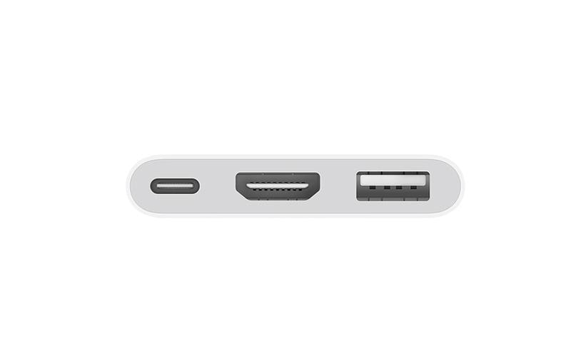 Apple USB-C Multiport-Adapter – HDMI + USB-A + USB-C, USB 3.2 Gen 1, 3840×2160, für iPhone/iPad/Mac