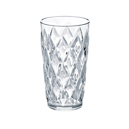 Koziol Trinkbecher CRYSTAL L – 450 ml, Ø 8,5 cm, H 15,2 cm, Kunststoff (SAN), spülmaschinenfest, stapelbar