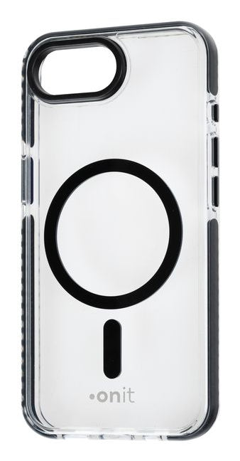 ONIT Backcover – für Apple iPhone 16e, MagSafe, PC+TPU+TPE, schwarz/transparent, bis 3 m sturzsicher