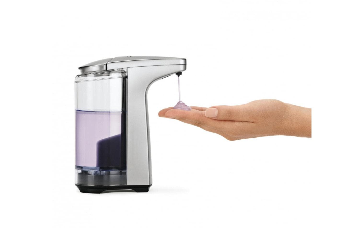 simplehuman ST1023 Seifenspender – Stahl, Silber, 237 ml