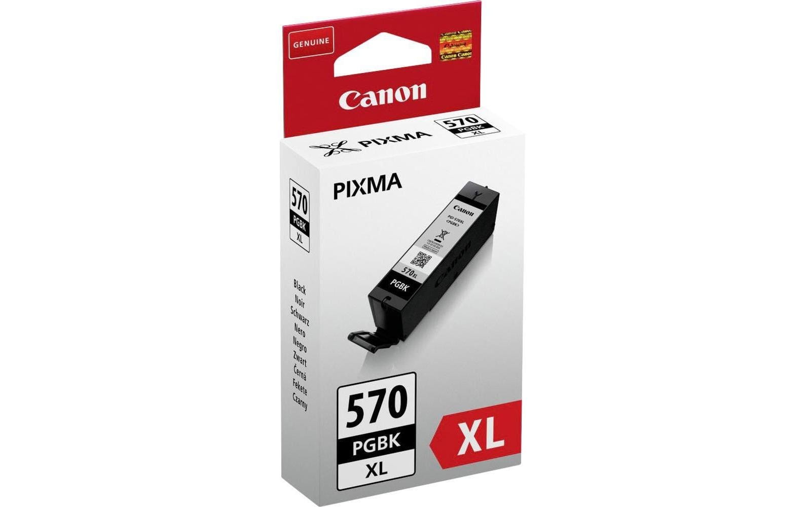 Canon Tintenpatrone PGI-570XL PGBK, Schwarz, XL, 500 Seiten – für Tintenstrahldrucker/Multifunktionsgeräte