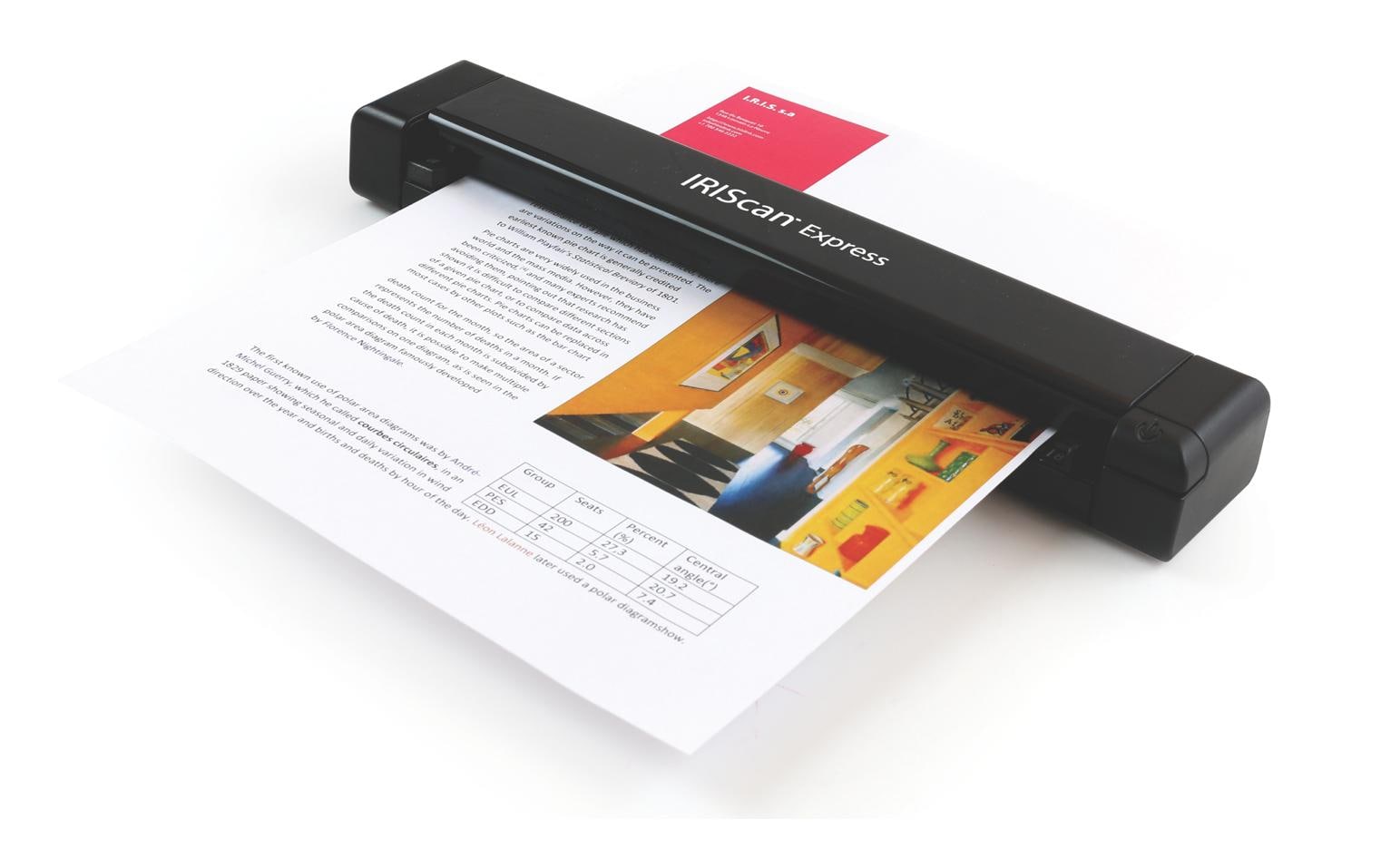 I.R.I.S. IRIScan Express 4 – Einzugsscanner, A4, 8 Seiten pro Minute, USB, 1'200 dpi