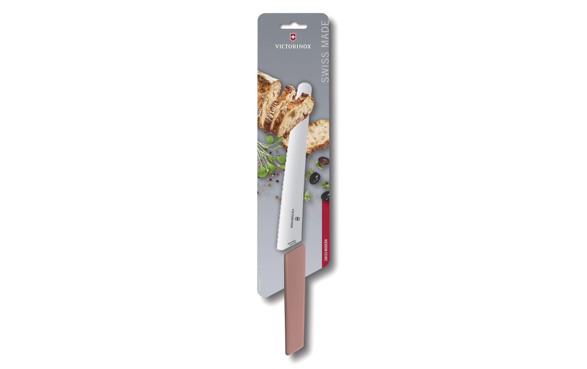 Victorinox Brotmesser 22 cm, Edelstahl, Kunststoff, Rosa