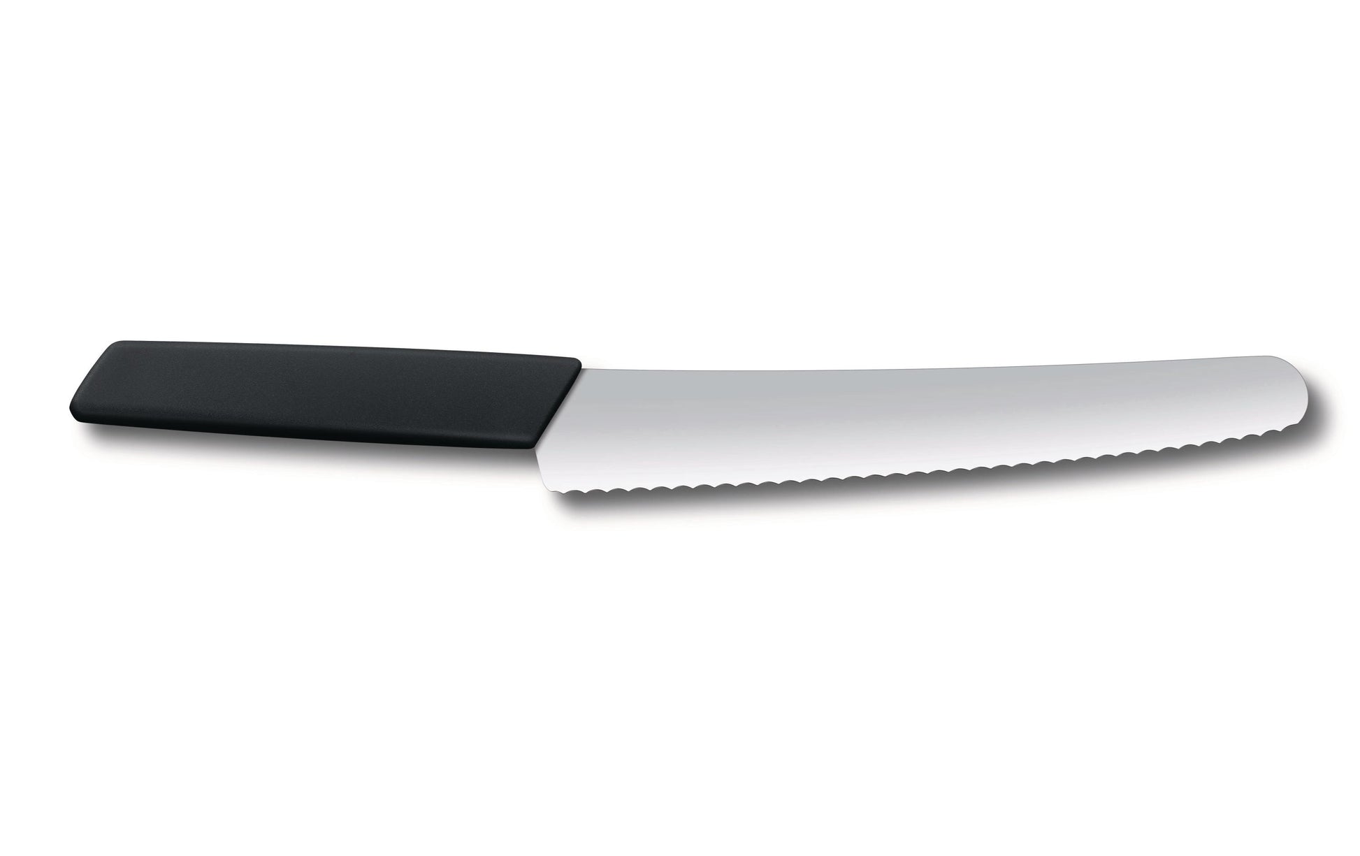 Victorinox Brotmesser 22 cm, Edelstahl, Kunststoffgriff, schwarz, Wellenschliff