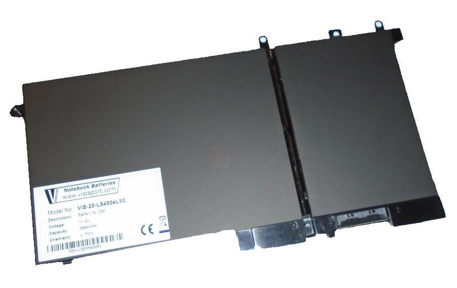 Vistaport Notebook-Akku – für Dell Latitude 5280, 5290, 5480 – 42 Wh, 11,4 V (3 Zellen) – Schwarz