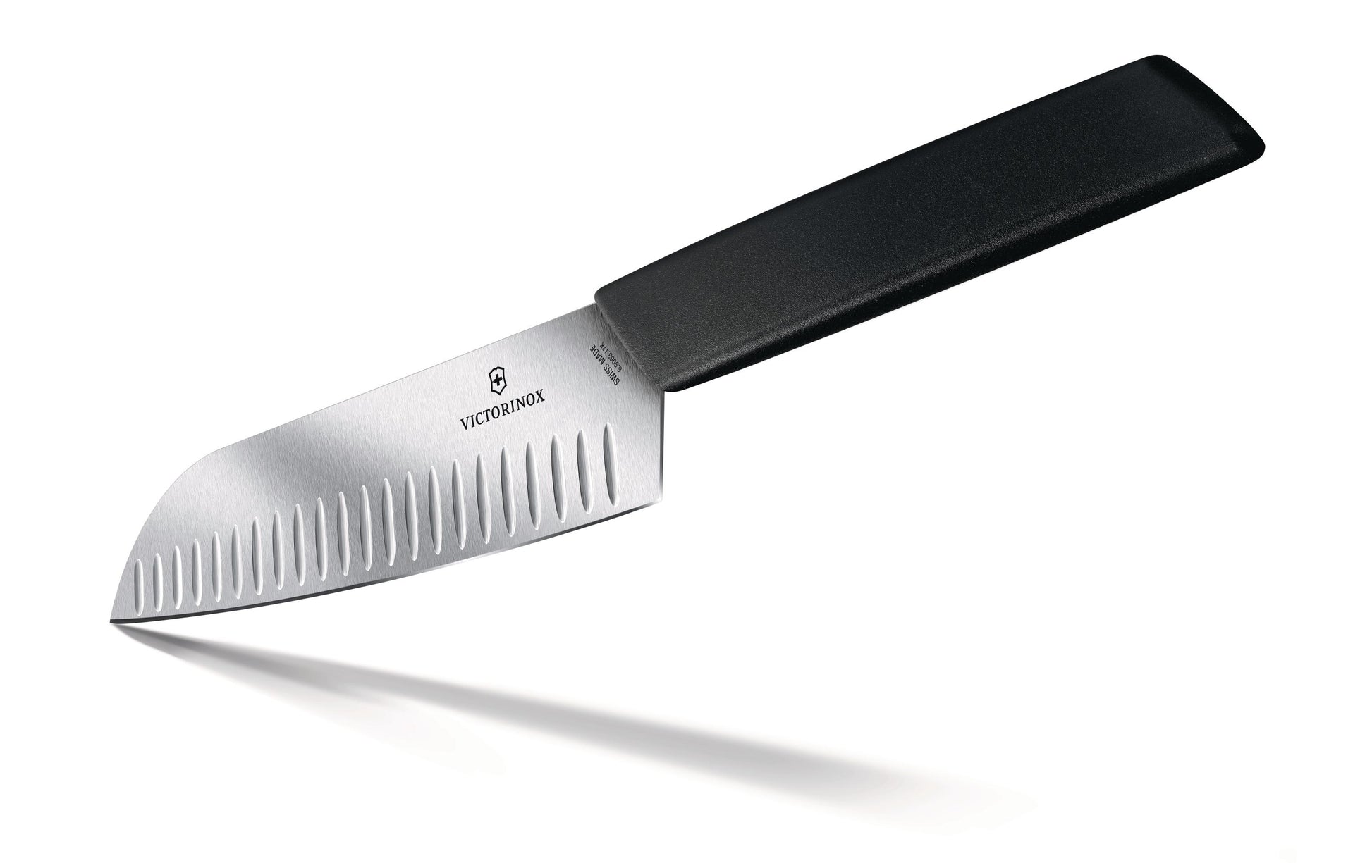 Victorinox Santokumesser 17 cm, Edelstahl, Kunststoffgriff, Schwarz