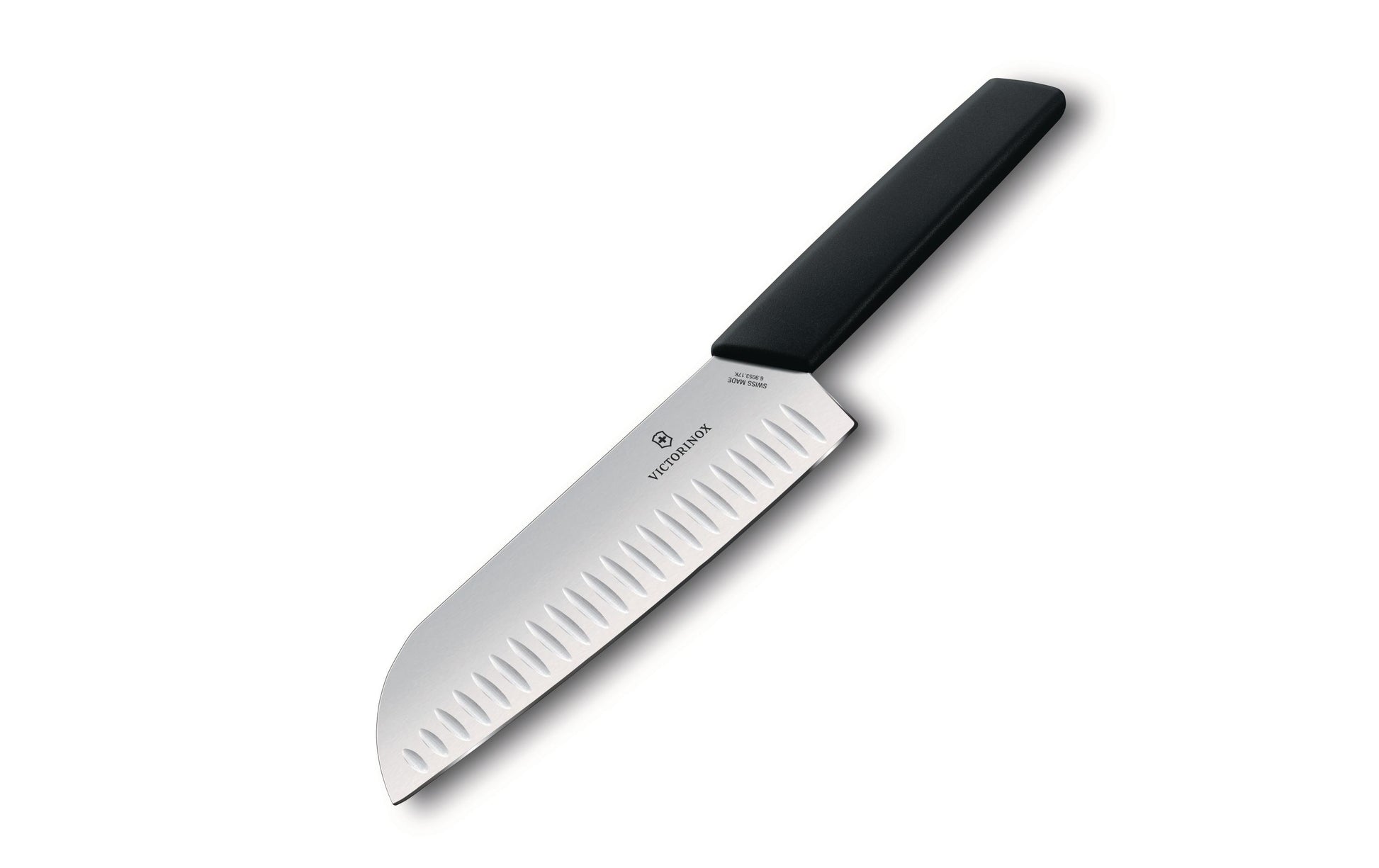Victorinox Santokumesser 17 cm, Edelstahl, Kunststoffgriff, Schwarz