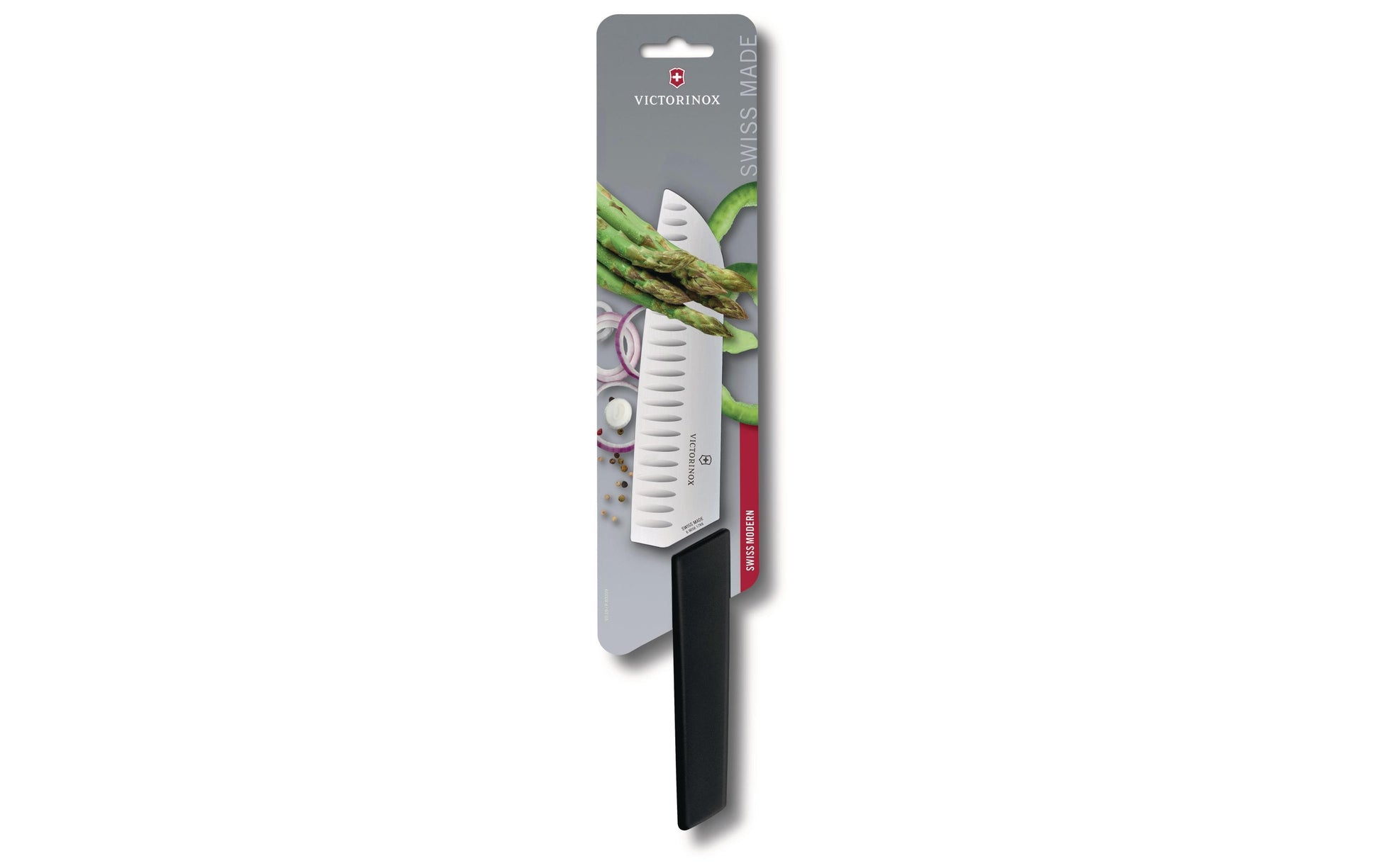 Victorinox Santokumesser 17 cm, Edelstahl, Kunststoffgriff, Schwarz