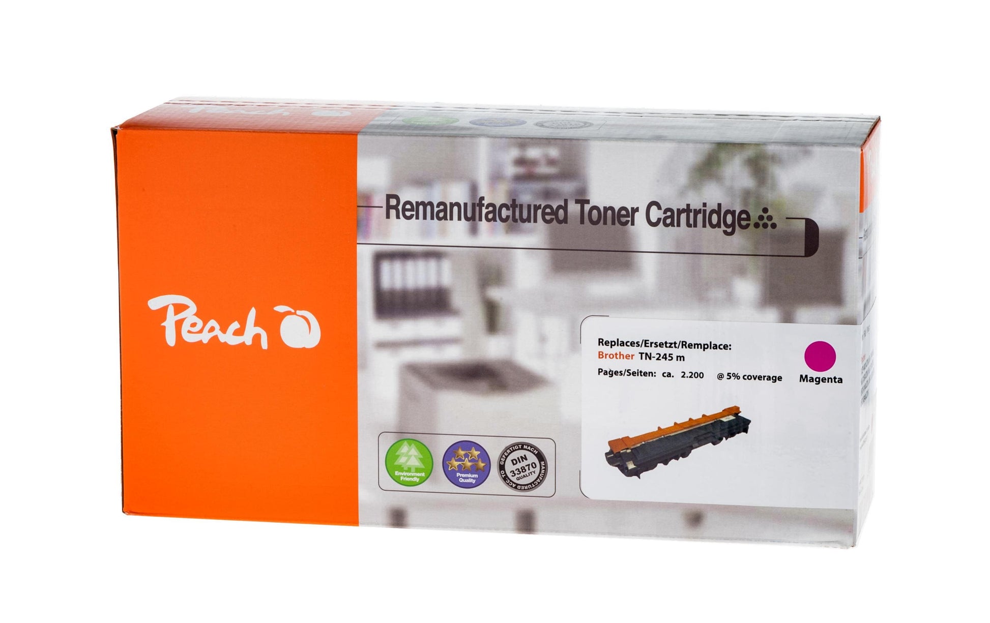Peach TN-245m Magenta Toner – kompatibel – 2'200 Seiten – für Brother DCP-9015/DCP-9020/HL-3140 und andere