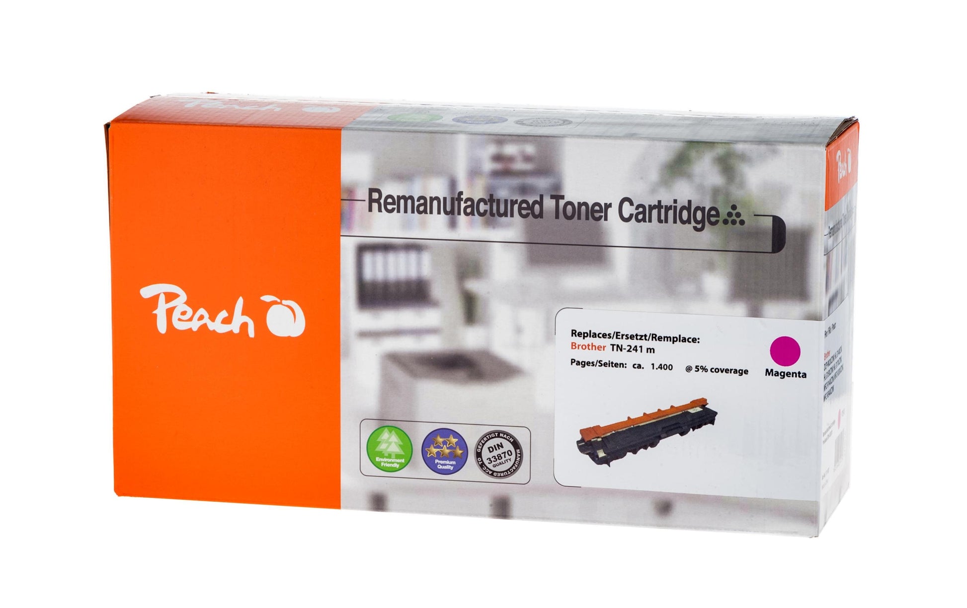 Peach TN-241m Magenta Toner – kompatibel – 1'400 Seiten – für Brother DCP-9015CDW/DCP-9020CDW/HL-3140CW und andere