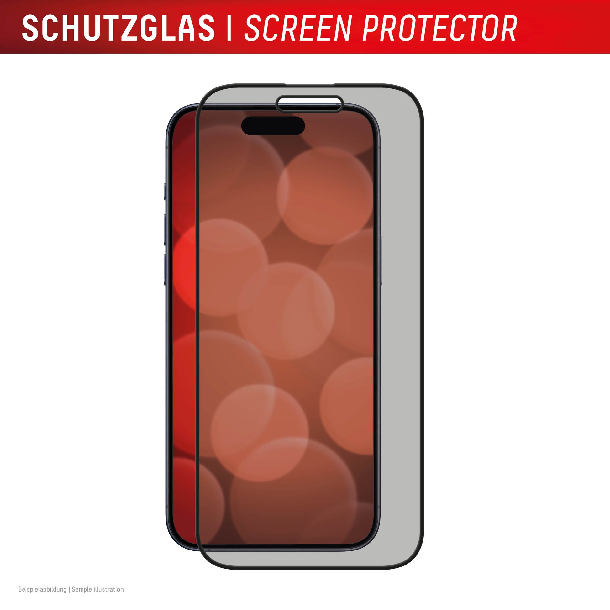 Displex Privacy-Filter (Panzerglas), 10H – für iPhone 16 – mit Applikator