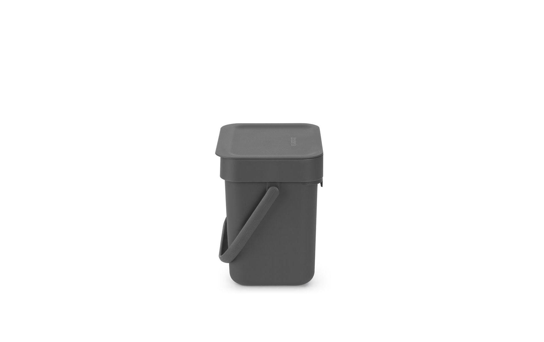 Brabantia Komposteimer Sort & Go – 3 l – Kunststoff, rechteckig – grau
