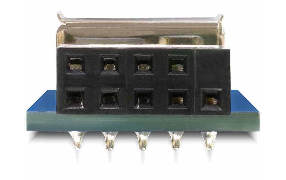 DeLOCK 41820 Adapter USB-Pinheader (9-polig 2,54 mm) zu 2× USB-A – USB 2.0 (480 Mbit/s), Grau