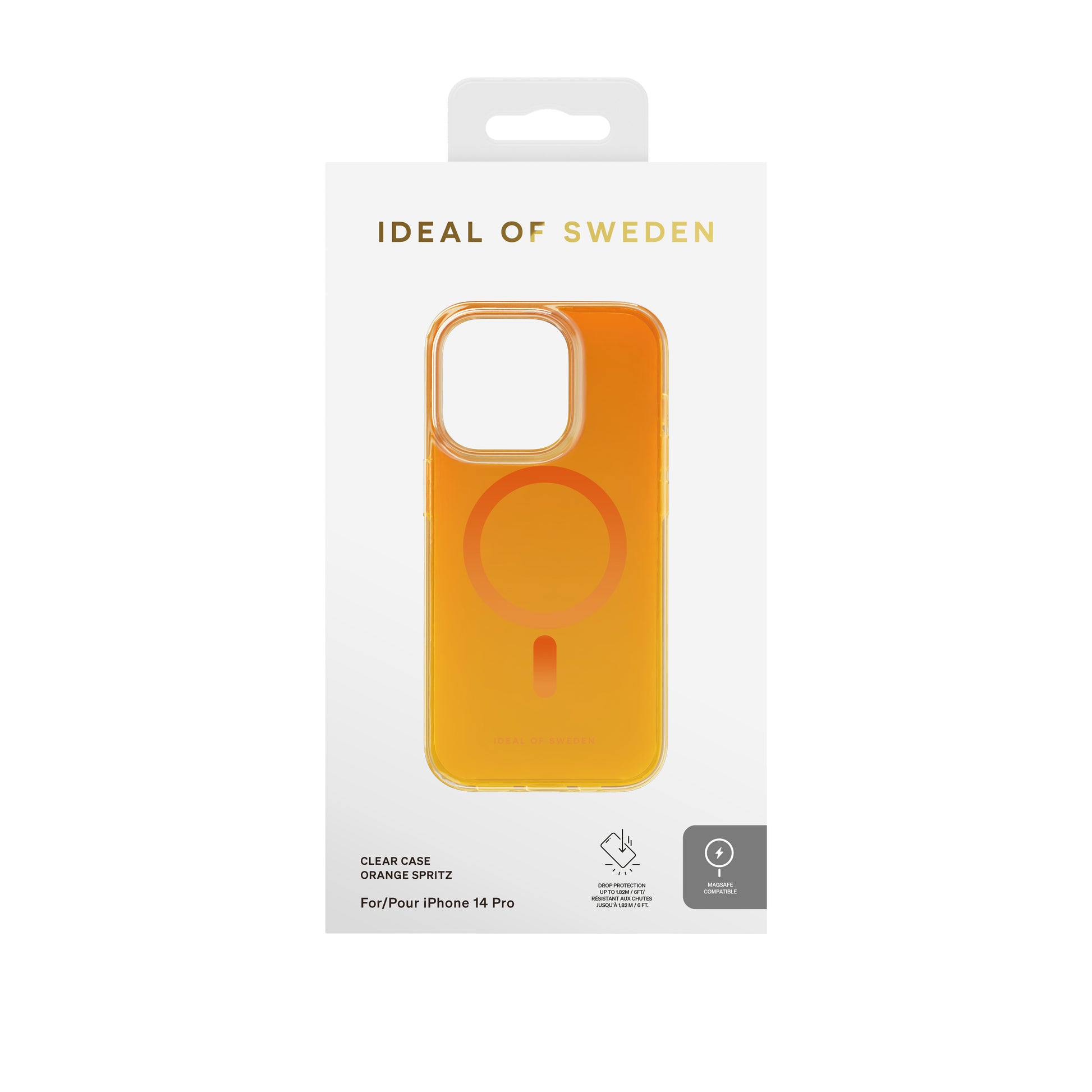 Ideal of Sweden – Backcover – für Apple iPhone 14 Pro – Orange Spritz – TPU/PC, MagSafe-kompatibel