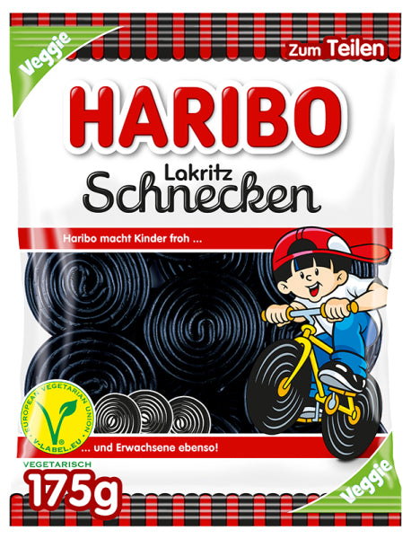 Haribo Lakritz-Schnecken Gummibonbons – 175 g