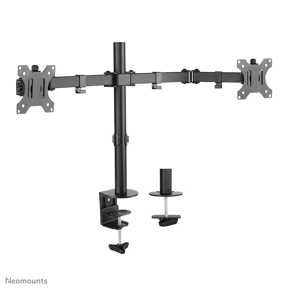 Neomounts FPMA-D550DBLACK – Monitorarm Tischhalterung – 2 Monitore – 10–32" – VESA 75×75/100×100 mm