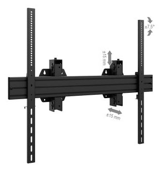 Hagor Wandhalterung – Neigbar – 75–110" – VESA 300×300–900×800 – bis 150 kg, Höhenverstellbar – WH Synchron HD