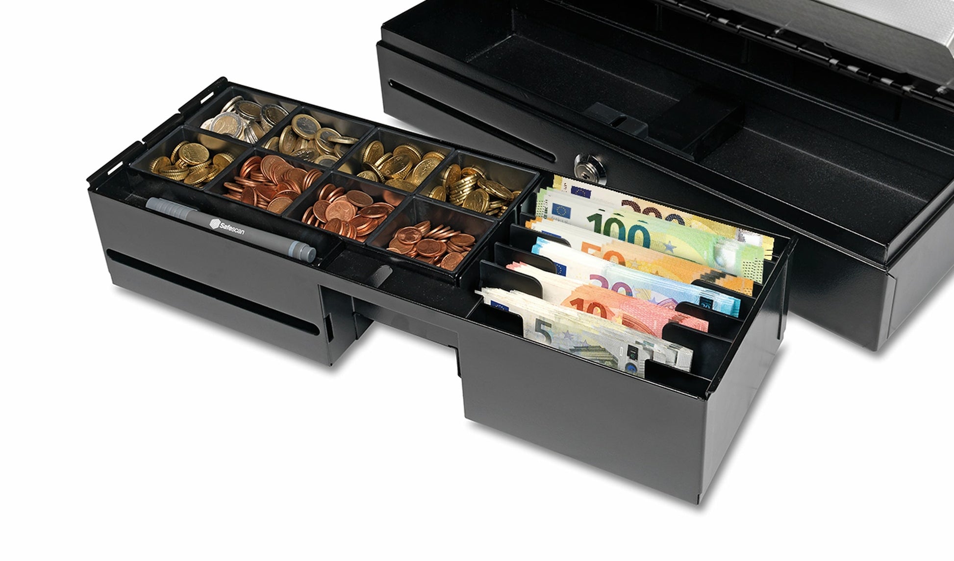 Safescan HD-4617C Heavy Duty Flip-top – Manuelle und automatische Geldschublade, 17 cm