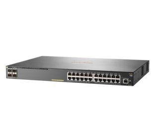 HPE Aruba Networking 2930F – Managed Switch – 24×GbE, 4×SFP+, L3, PoE+ 370 W, 1U