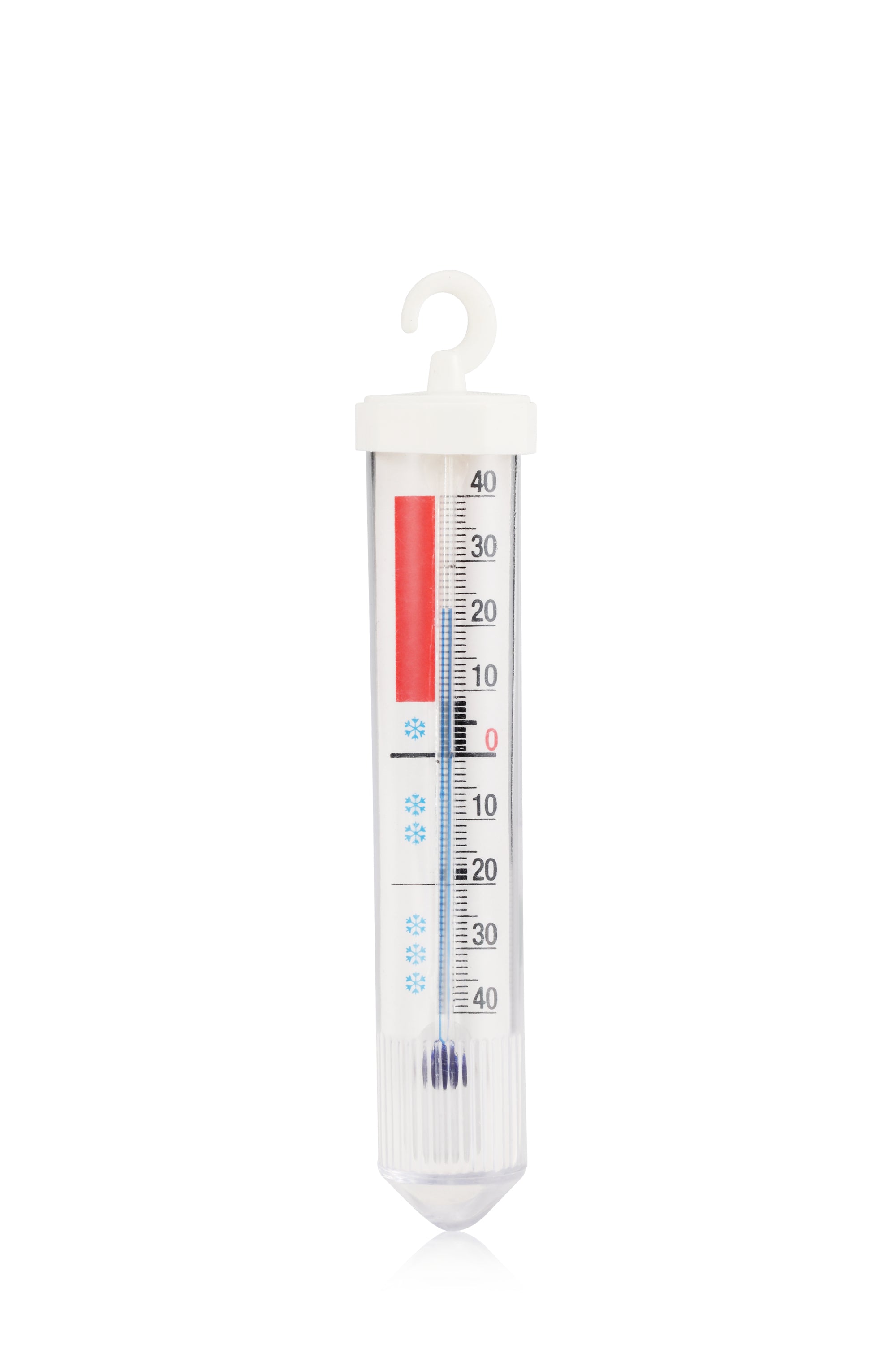Nordic Quality Thermometer, analog, −30 °C bis +40 °C, weiss, für Kühl- und Gefrierschränke