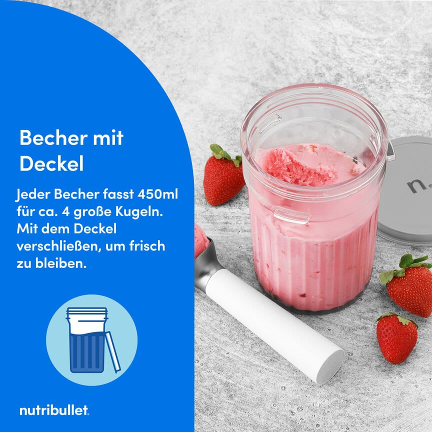 NutriBullet Smoothie-Mixer Chill NBD0503W – 470 ml, 500 W – weiss