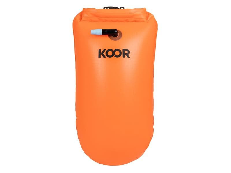 KOOR Schwimmboje – wasserfest – 15 l – orange – PVC