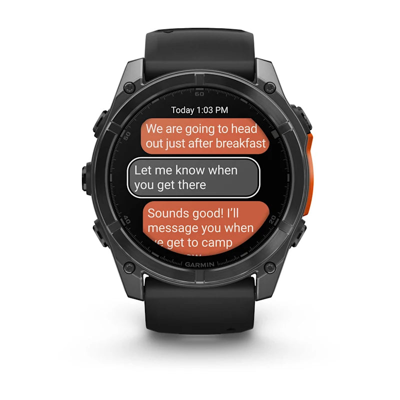 Garmin Fenix 8 AMOLED – GPS-Smartwatch – 51 mm, 1,4", WLAN, Corning Gorilla Glass, 100 m, Schwarz