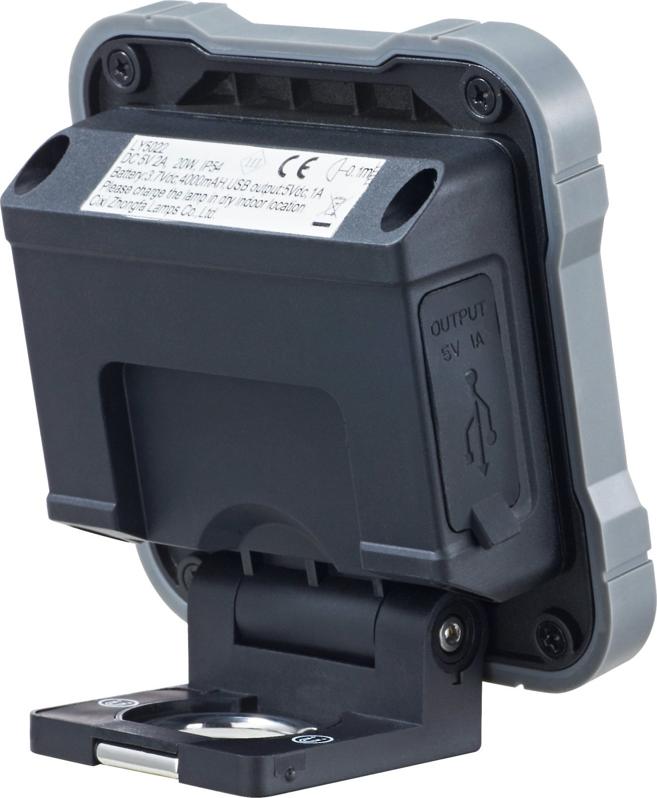 Brennenstuhl Taschenlampe – 2200 lm, IP54, Akku (USB), dimmbar, 20 W – Silber