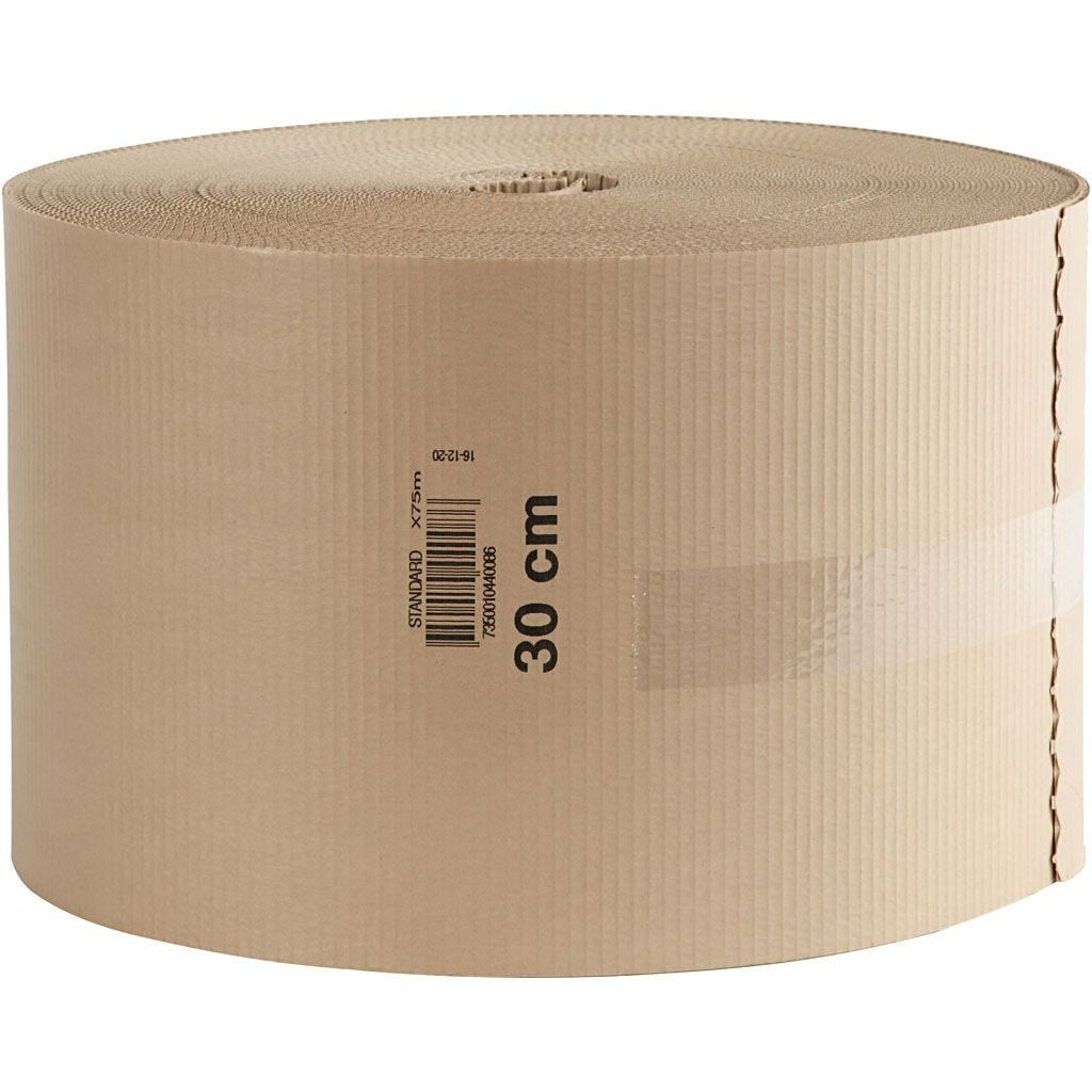 Creativ Company Wellpappe auf Rolle – 30 cm × 70 m, Braun