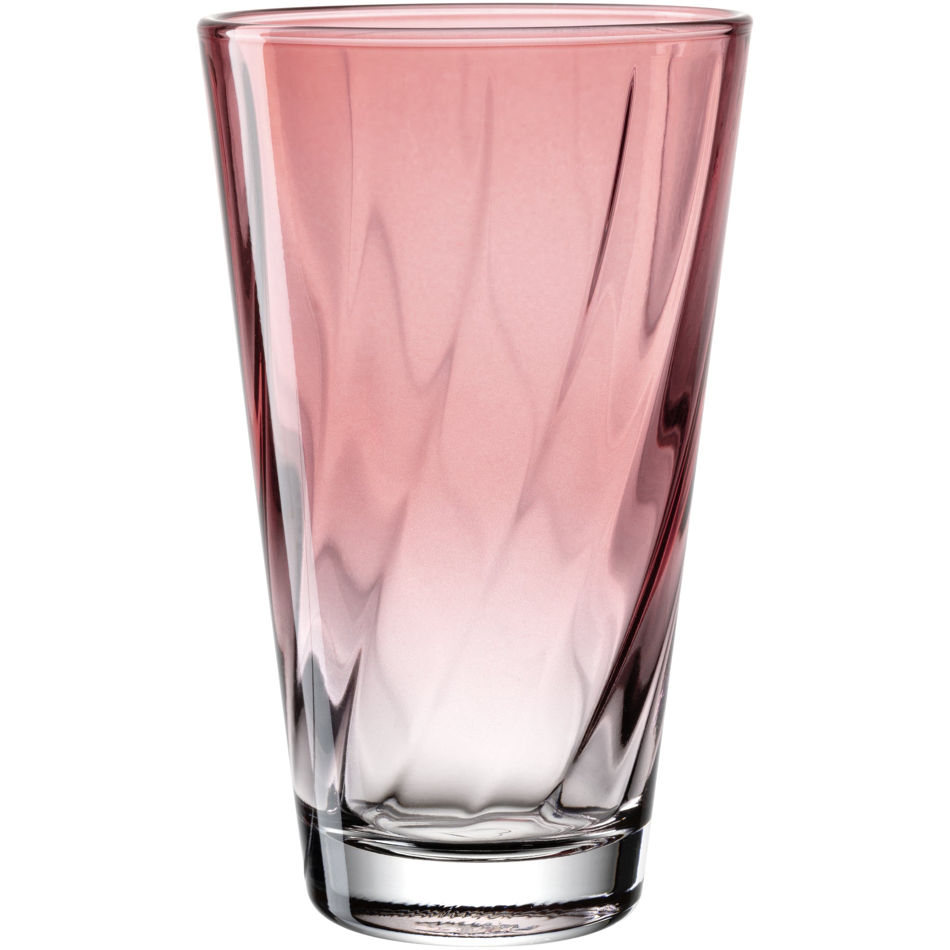 LEONARDO Trinkglas – 0,30 l, Glas, Rot, Lackiert, Spülmaschinenfest, 4 Stück