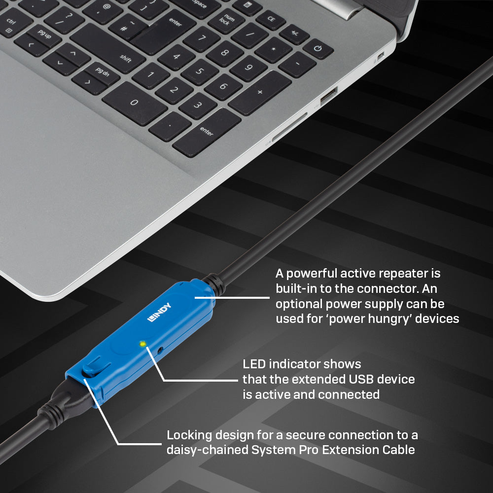 Lindy USB-Kabel, 30 m, USB 3