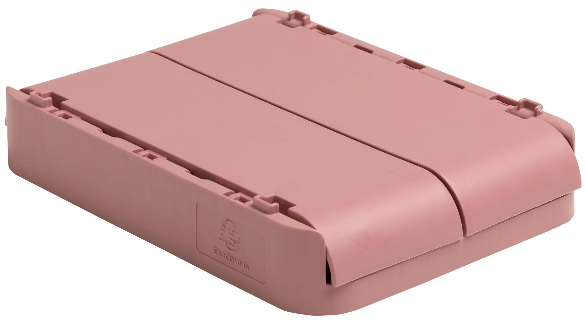 Exacompta Skandi Aufbewahrungsbox – für A6+, klappbar, altrosa, Polypropylen (PP), B 188 × H 95 × T 138 mm