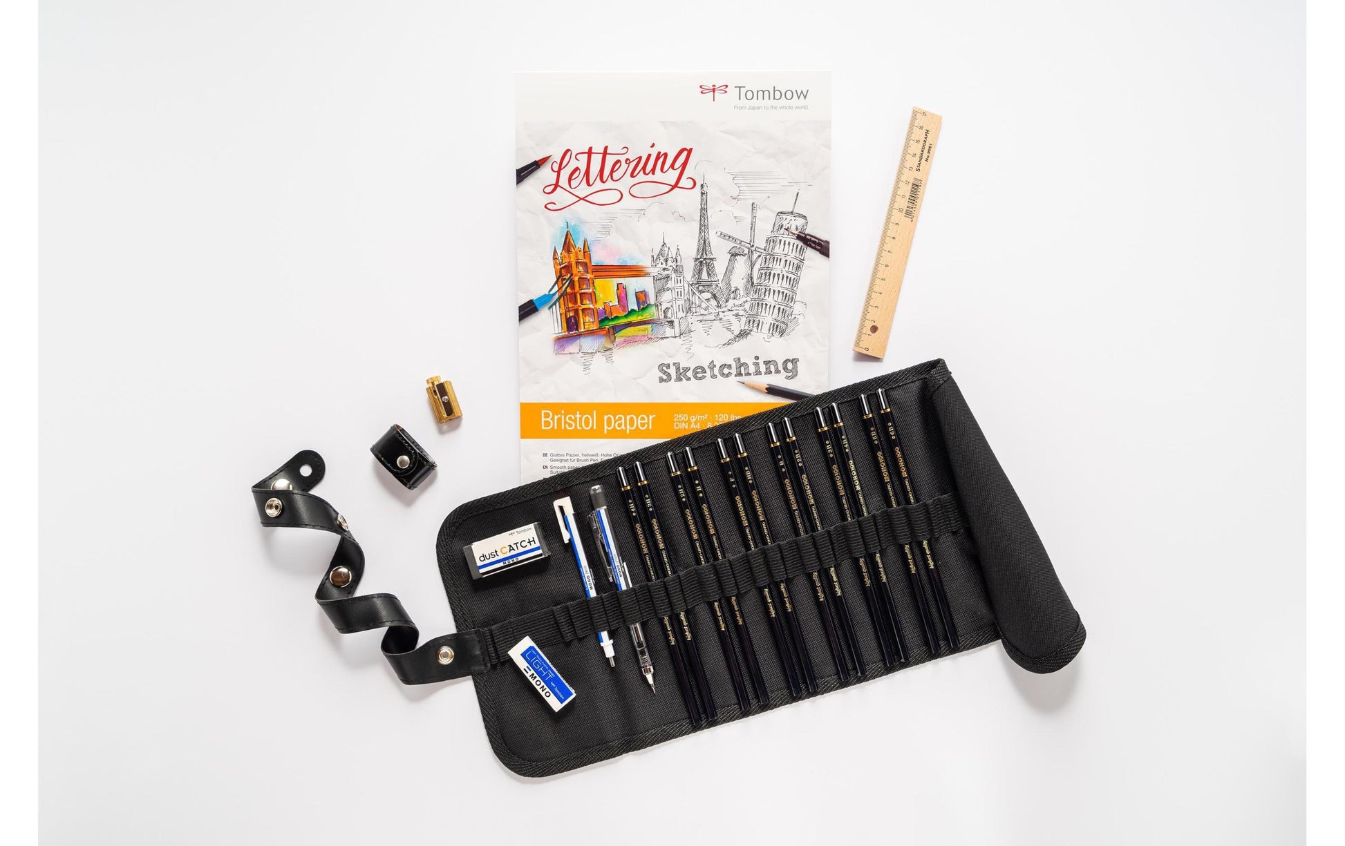 Tombow MONO 100 Bleistifte F – 12er-Set