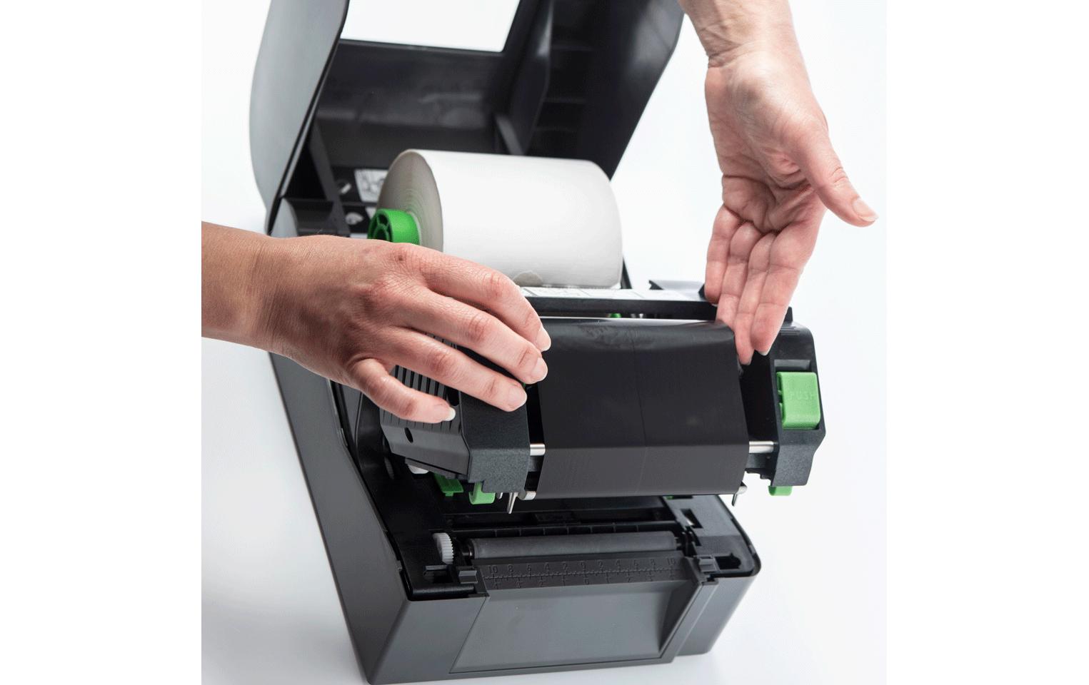Brother TD-4420TN – Etikettendrucker, Thermodirekt/Thermotransfer, bis 108 mm, USB, LAN, RS-232, 203 dpi