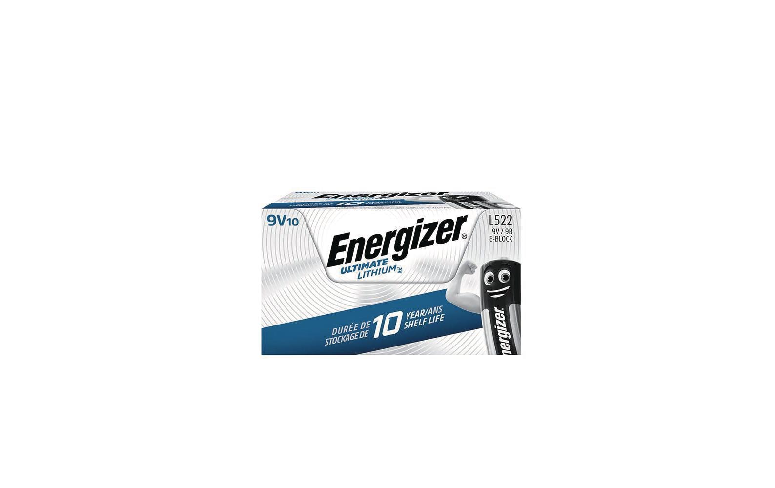 Energizer Akku 9 V Lithium-Mangandioxid – für Geräte