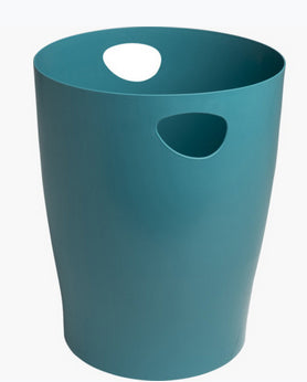 Exacompta Papierkorb – 15 l – Kunststoff (PP), rund – Pazifikblau