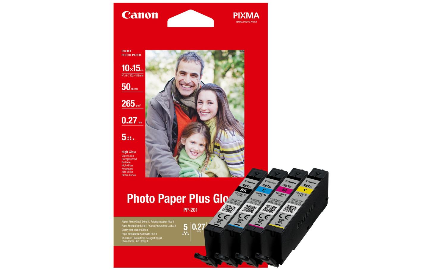 Canon Tintenpatronen-Multipack CLI-581XL, CMYK