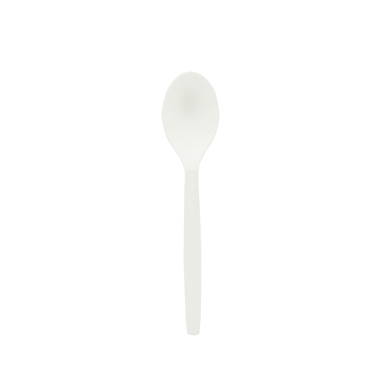 Weita PLA-Kaffeelöffel, 12,5 cm, weiss – 50 Stk.
