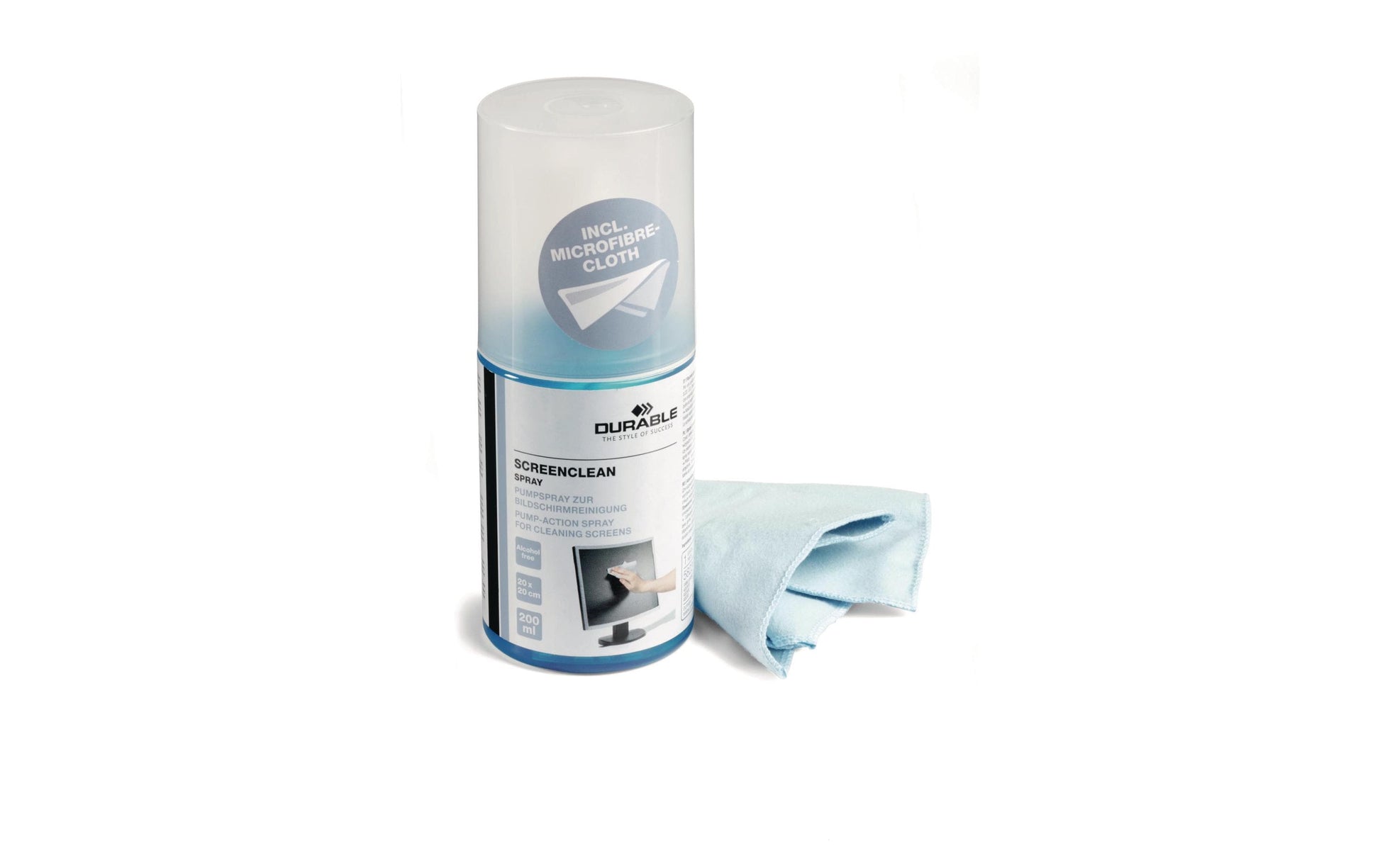Durable SCREENCLEAN Bildschirm-/Elektronikreiniger – Pumpspray – 200 ml