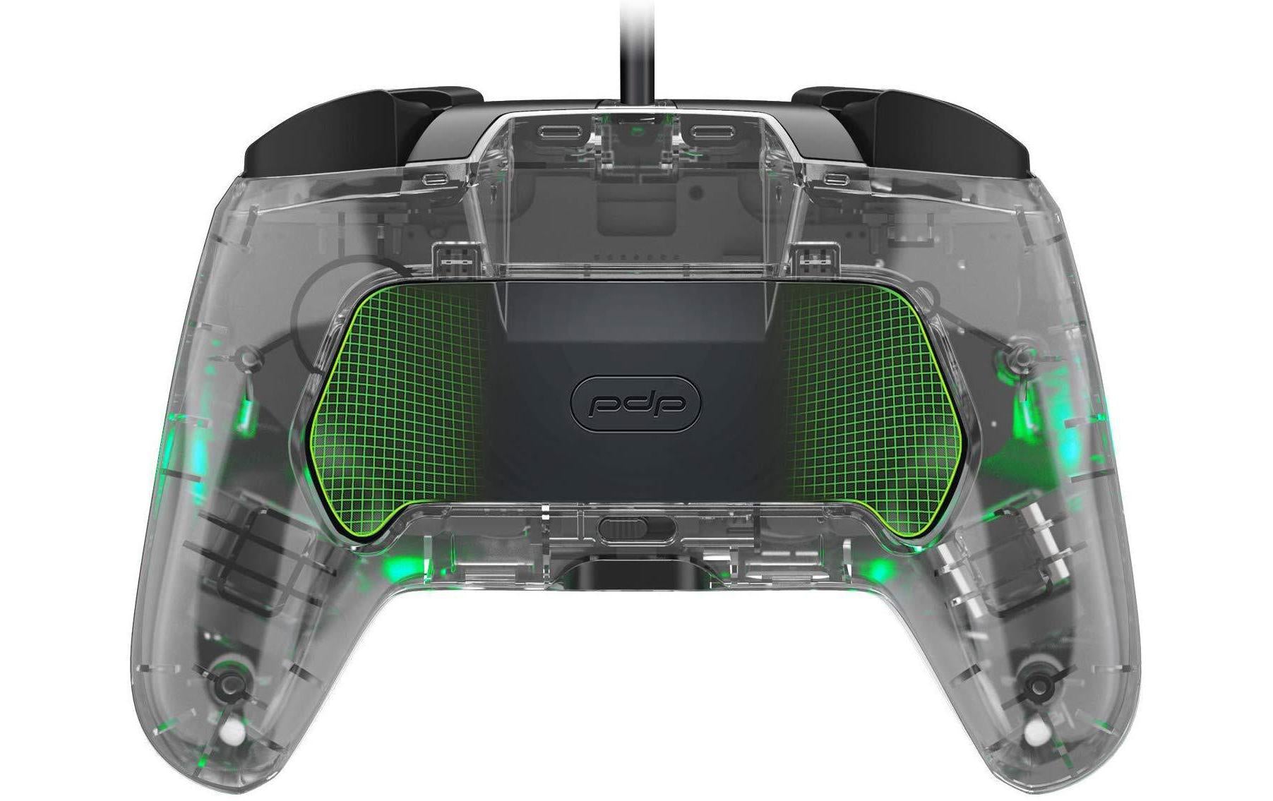 PDP Gamepad Afterglow Deluxe+ – für Nintendo Switch, Nintendo Switch OLED, USB (kabelgebunden), transparent