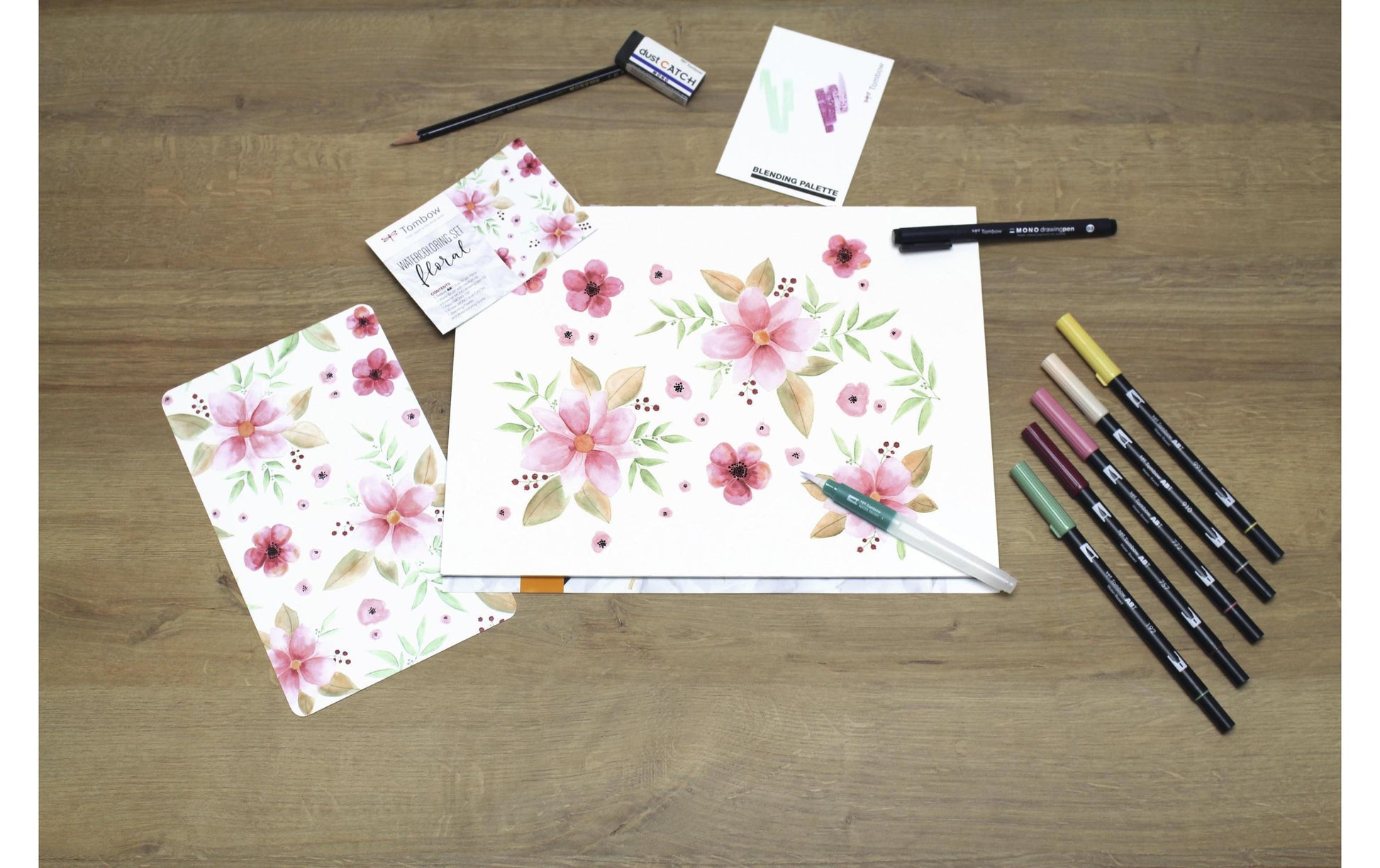 Tombow Handlettering Watercolor Set – 10-teilig – 5 ABT Dual Brush Pens